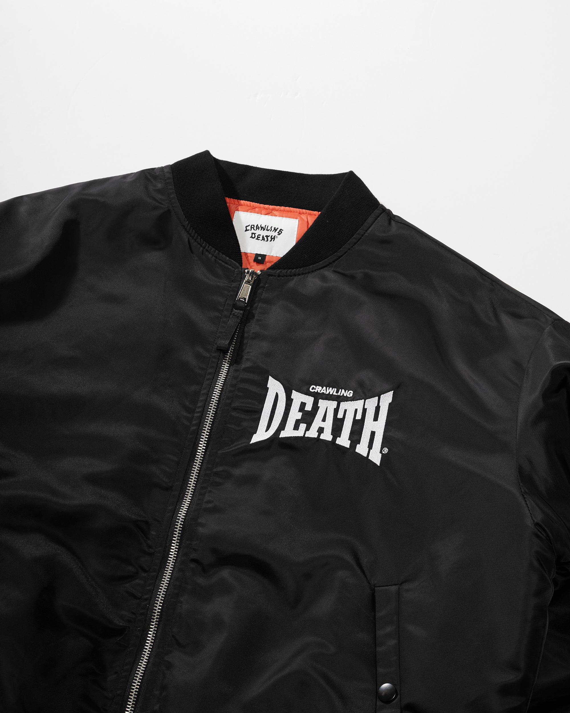 Curve Logo Bomber Jacket | Black