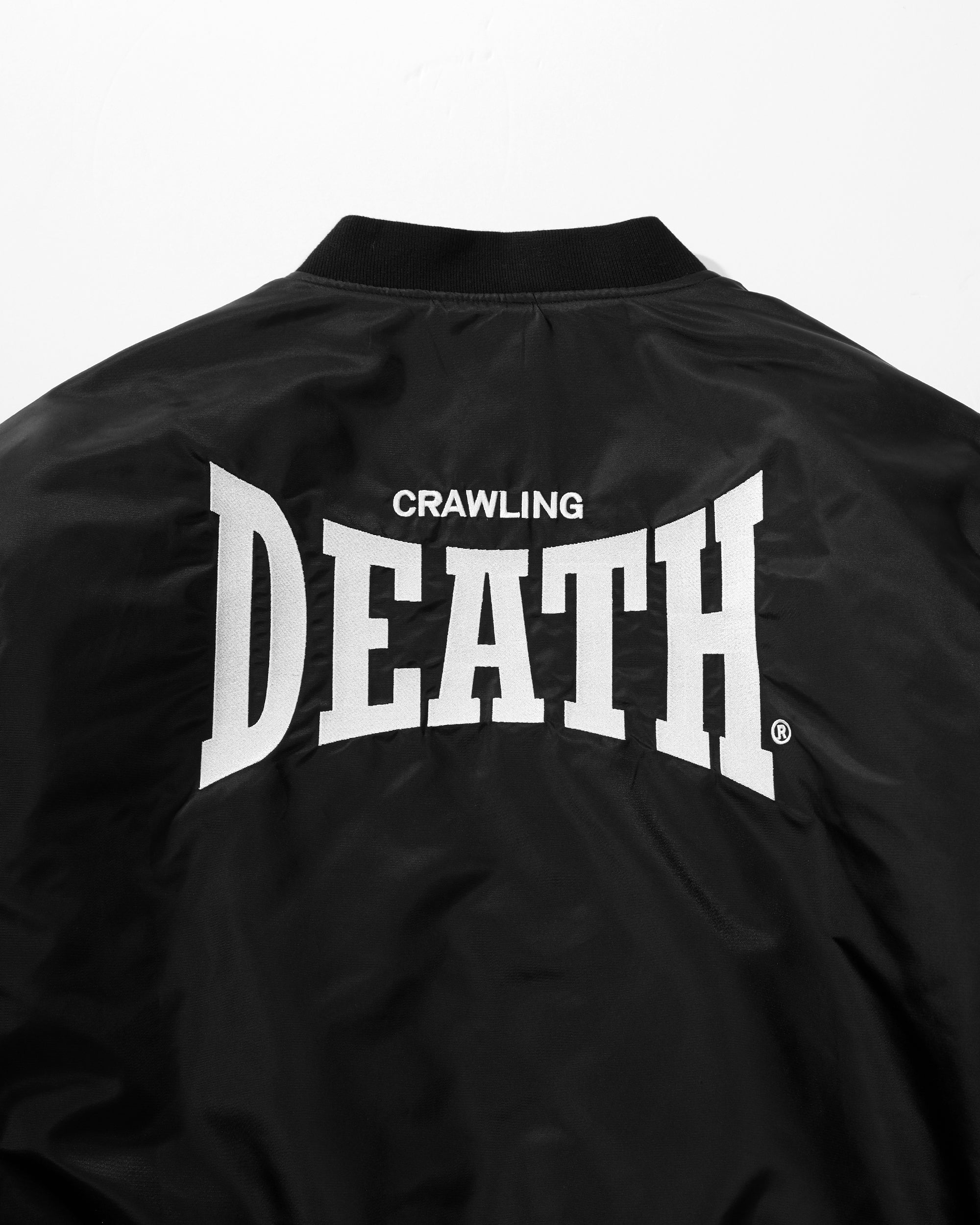 Curve Logo Bomber Jacket | Black