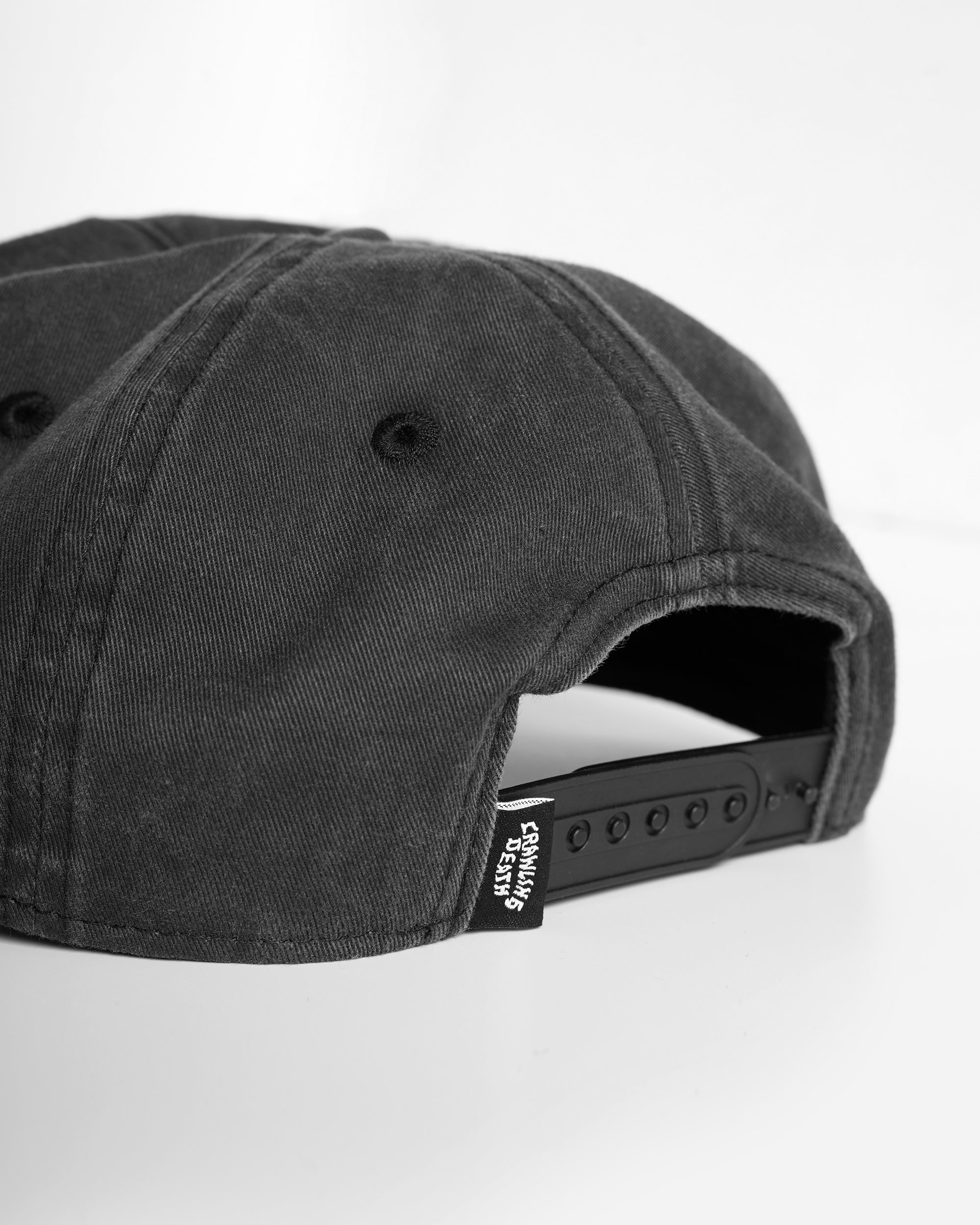 Curve Logo Cap | Washed Black