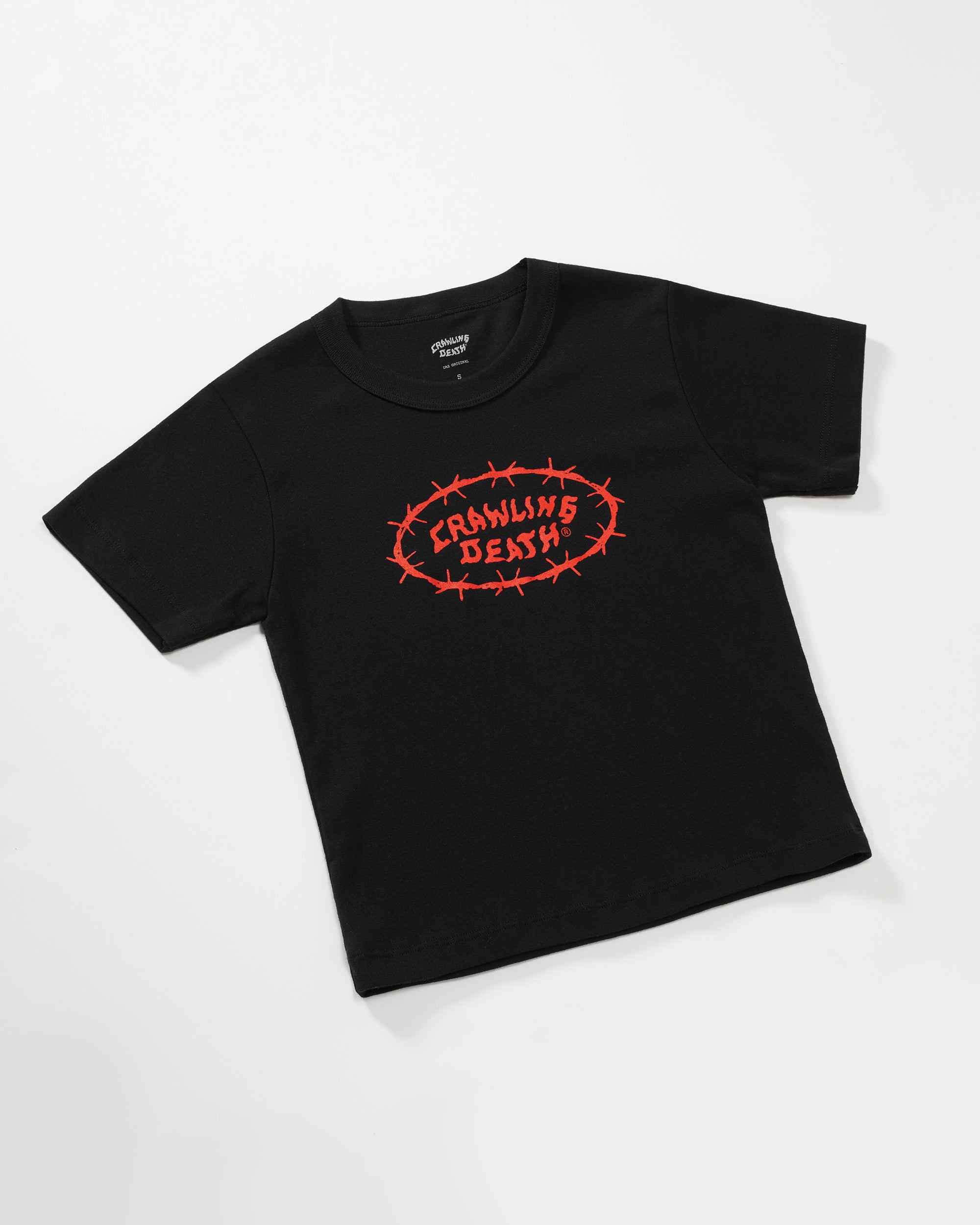 Barbed Logo Baby Tee | Black