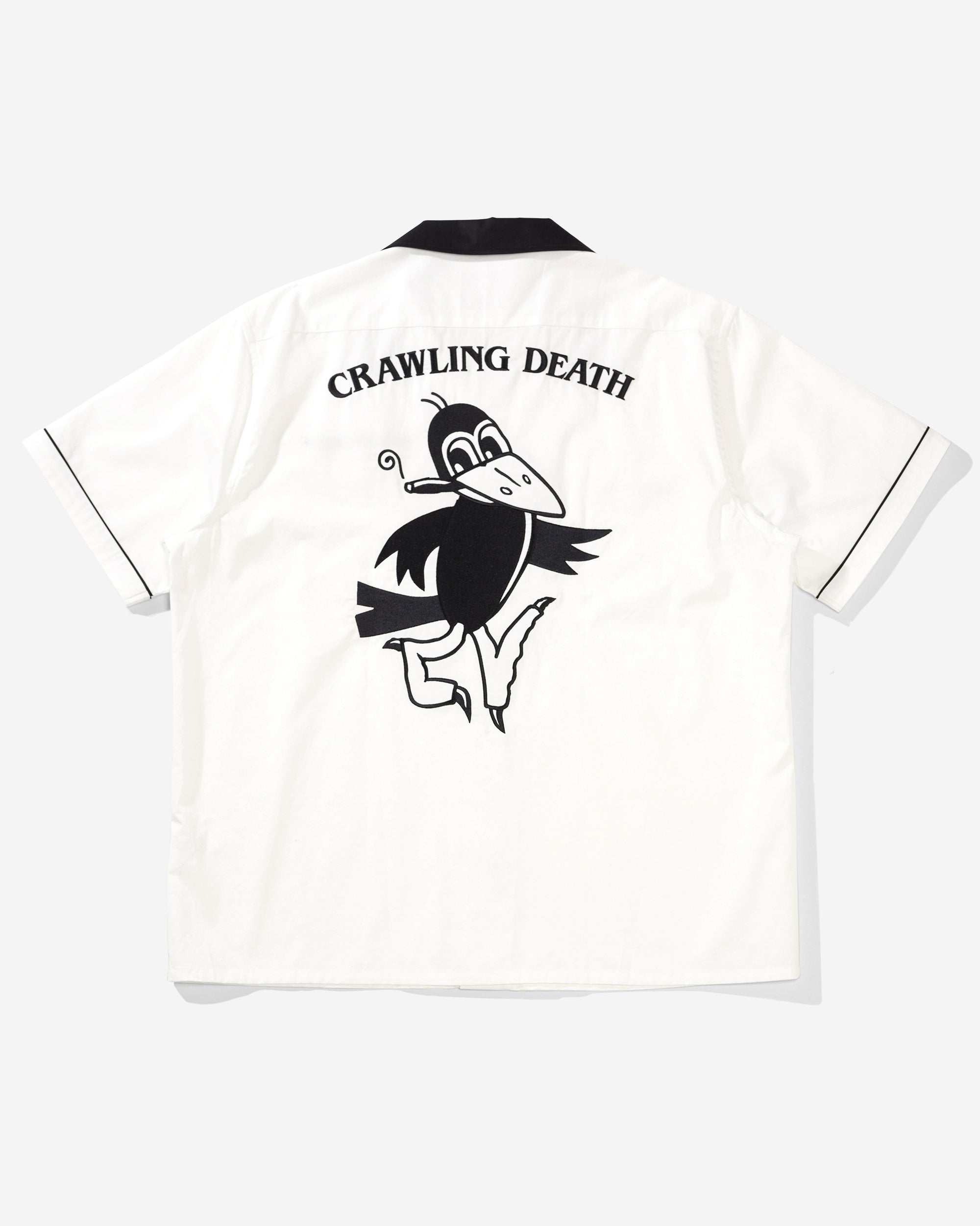 Crow Bowling Shirt | White